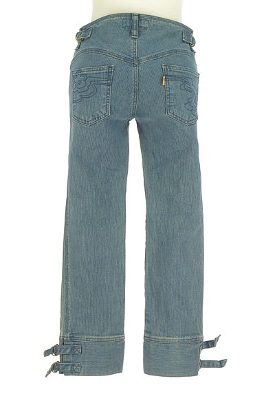 mash mania（マッシュマニア）の古着「サイドベルト付きクロップドデニムパンツ（デニムパンツ）」大画像２へ