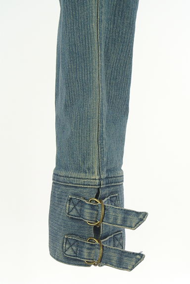 mash mania（マッシュマニア）の古着「サイドベルト付きクロップドデニムパンツ（デニムパンツ）」大画像５へ