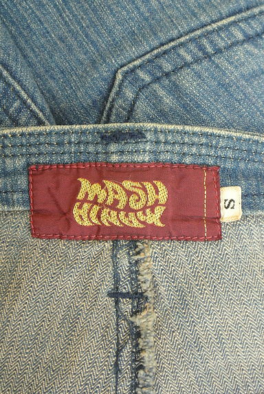 mash mania（マッシュマニア）の古着「サイドベルト付きクロップドデニムパンツ（デニムパンツ）」大画像６へ