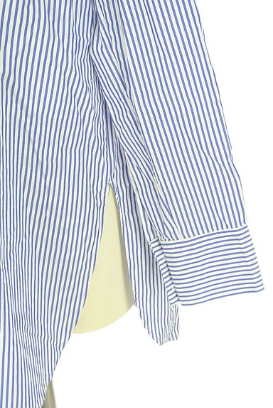 PLST（プラステ）の古着「バンドカラーストライプブラウス（ブラウス）」大画像５へ