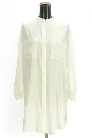 PLST（プラステ）の古着「バンドカラーロングシャツ（ブラウス）」大画像１へ