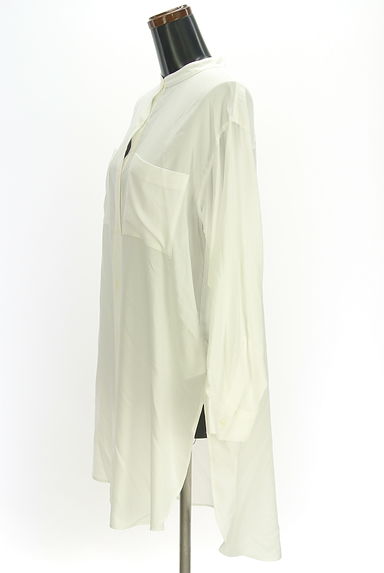 PLST（プラステ）の古着「バンドカラーロングシャツ（ブラウス）」大画像３へ