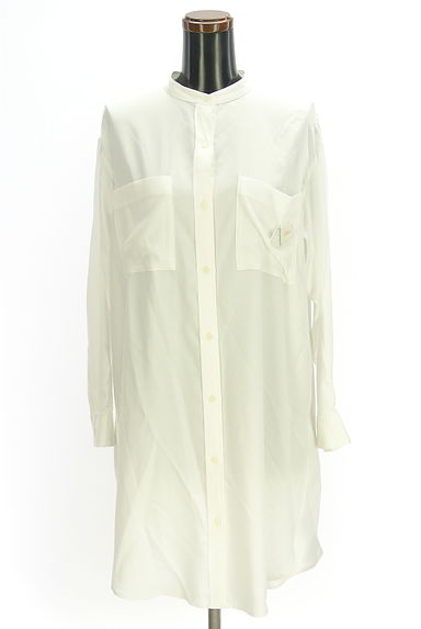 PLST（プラステ）の古着「バンドカラーロングシャツ（ブラウス）」大画像４へ