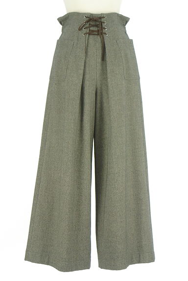 GRAND TABLE（グランターブル）の古着「レースアップワイド起毛パンツ（パンツ）」大画像１へ