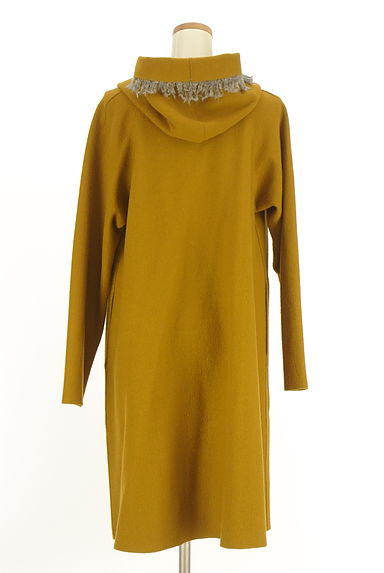 JURGEN LEHL（ヨーガンレール）の古着「縁どりフリンジウールロングコート（コート）」大画像２へ