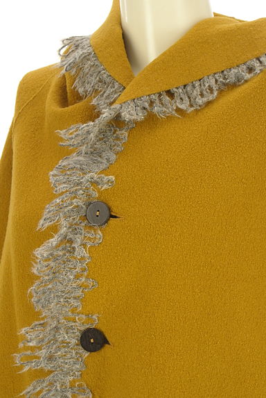 JURGEN LEHL（ヨーガンレール）の古着「縁どりフリンジウールロングコート（コート）」大画像４へ