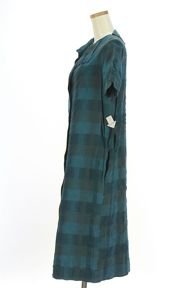 Vivienne Westwood（ヴィヴィアンウエストウッド）の古着「半そでブロックチェック柄シャツワンピース（ワンピース・チュニック）」大画像４へ