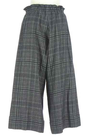 Y's（ワイズ）の古着「ロールアップチェック柄起毛ワイドパンツ（パンツ）」大画像２へ