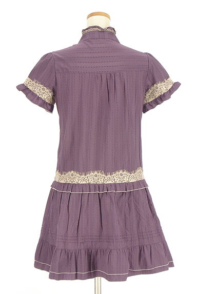 axes femme（アクシーズファム）の古着「半そでバンドカラーシャツワンピース（ワンピース・チュニック）」大画像２へ