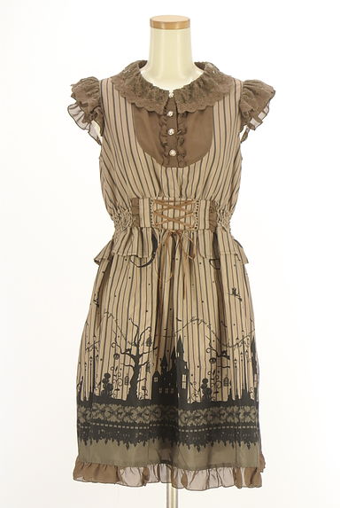 axes femme（アクシーズファム）の古着「axes femme POETIQUE ノースリストライプ柄ワンピース（ワンピース・チュニック）」大画像１へ