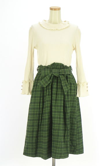 axes femme（アクシーズファム）の古着「別地切替フリルワンピース（ワンピース・チュニック）」大画像１へ