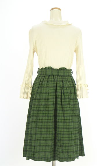 axes femme（アクシーズファム）の古着「別地切替フリルワンピース（ワンピース・チュニック）」大画像２へ