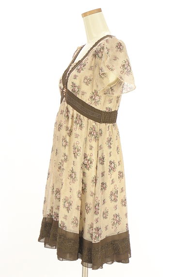 axes femme（アクシーズファム）の古着「花柄シフォンワンピース（ワンピース・チュニック）」大画像３へ