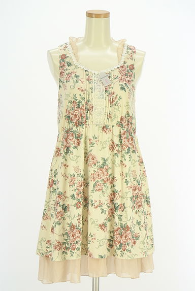 axes femme（アクシーズファム）の古着「ノースリ花柄ワンピース（キャミワンピース）」大画像４へ