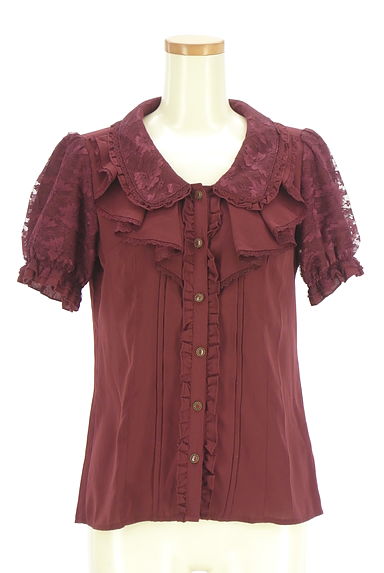 axes femme（アクシーズファム）の古着「半袖レースブラウス（ブラウス）」大画像１へ