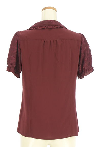 axes femme（アクシーズファム）の古着「半袖レースブラウス（ブラウス）」大画像２へ