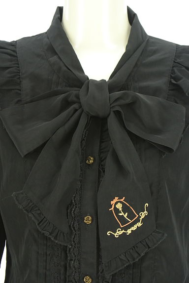 クリックで大画像表示 axes femme(アクシーズファム)の古着「美女と野獣コラボ ボウタイブラウス(ブラウス)」大画像4へ