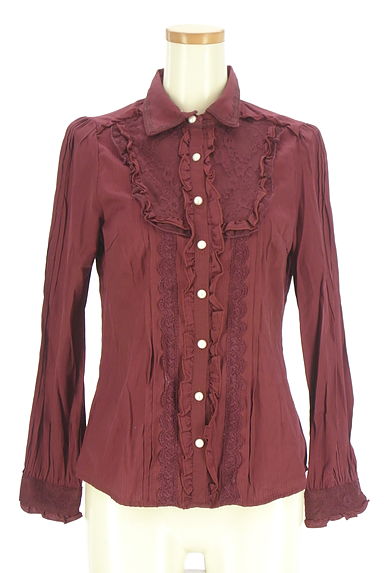 axes femme（アクシーズファム）の古着「2WAYフリルストライプブラウス（ブラウス）」大画像１へ