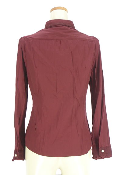 axes femme（アクシーズファム）の古着「2WAYフリルストライプブラウス（ブラウス）」大画像２へ