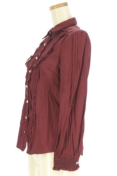 axes femme（アクシーズファム）の古着「2WAYフリルストライプブラウス（ブラウス）」大画像３へ