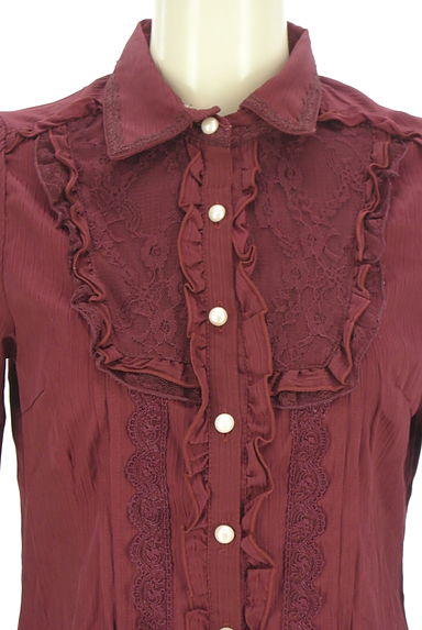 axes femme（アクシーズファム）の古着「2WAYフリルストライプブラウス（ブラウス）」大画像４へ