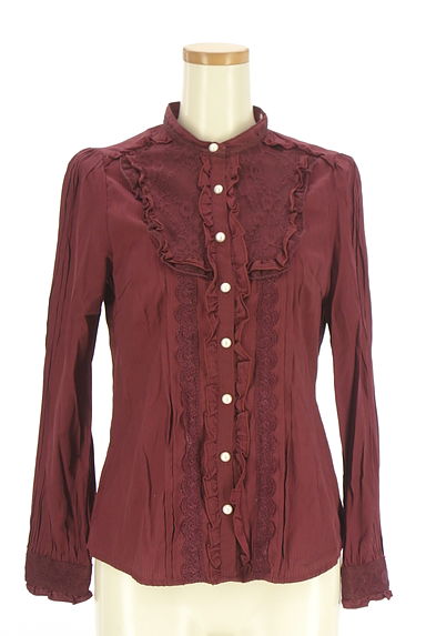 axes femme（アクシーズファム）の古着「2WAYフリルストライプブラウス（ブラウス）」大画像５へ