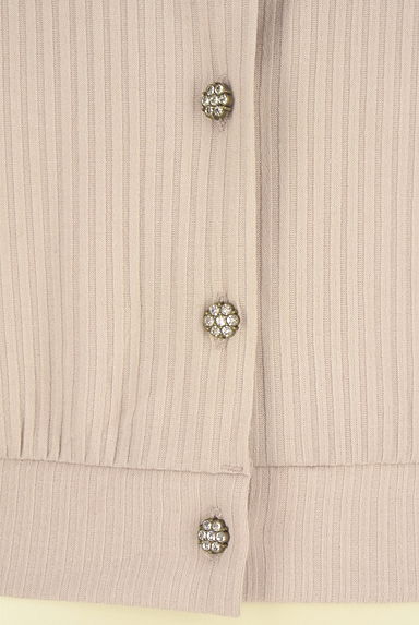 クリックで大画像表示 axes femme(アクシーズファム)の古着「花刺繍リブカーディガン(カーディガン・ボレロ)」大画像5へ