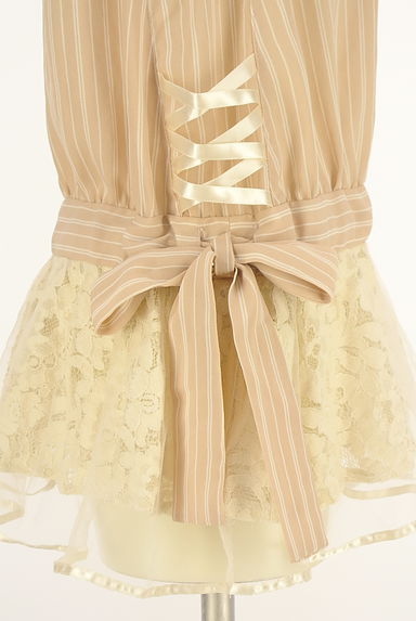 クリックで大画像表示 axes femme(アクシーズファム)の古着「ストライプシフォンペプラムブラウス(カットソー・プルオーバー)」大画像5へ