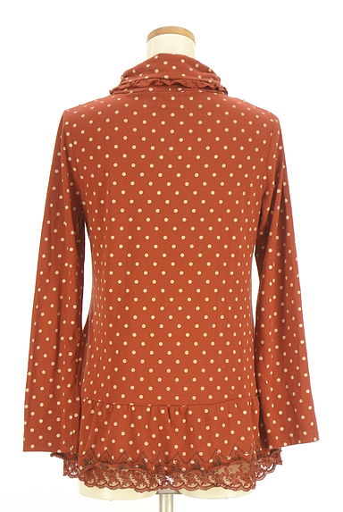 axes femme（アクシーズファム）の古着「ドット柄タートルネックペプラムカットソー（カットソー・プルオーバー）」大画像２へ