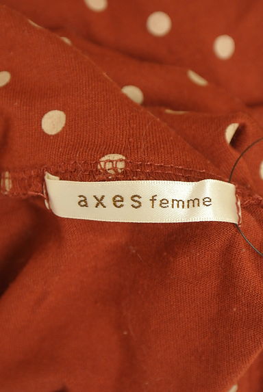 axes femme（アクシーズファム）の古着「ドット柄タートルネックペプラムカットソー（カットソー・プルオーバー）」大画像６へ