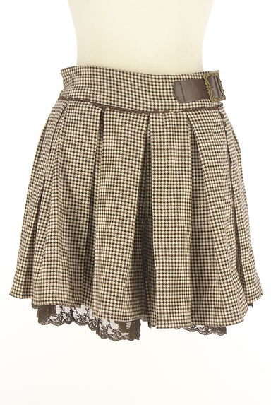 axes femme（アクシーズファム）の古着「ガンクラブチェック柄ショートフレアパンツ（ショートパンツ・ハーフパンツ）」大画像１へ