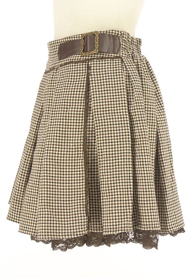 axes femme（アクシーズファム）の古着「ガンクラブチェック柄ショートフレアパンツ（ショートパンツ・ハーフパンツ）」大画像３へ