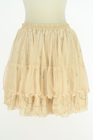 axes femme（アクシーズファム）の古着「ティアードフリルチュールスカート（ミニスカート）」大画像１へ