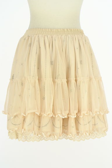axes femme（アクシーズファム）の古着「ティアードフリルチュールスカート（ミニスカート）」大画像２へ