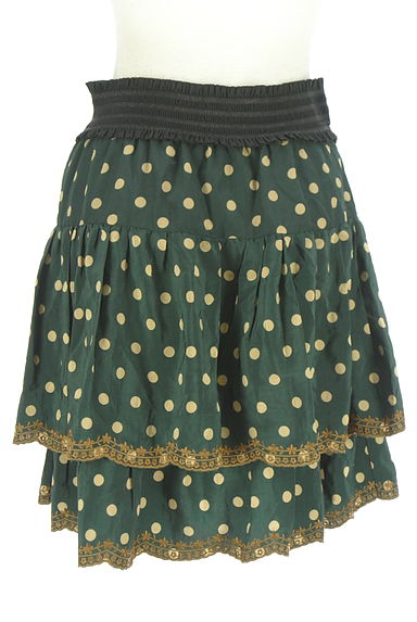 クリックで大画像表示 axes femme(アクシーズファム)の古着「ドット柄ティアードフリルスカート(スカート)」大画像2へ