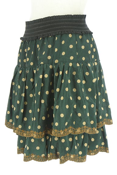 クリックで大画像表示 axes femme(アクシーズファム)の古着「ドット柄ティアードフリルスカート(スカート)」大画像3へ