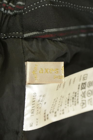 axes femme（アクシーズファム）の古着「axes femme POETIQUE マルチストライプ柄タックショートパンツ（ショートパンツ・ハーフパンツ）」大画像６へ
