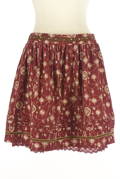 axes femme（アクシーズファム）の古着「裾レースティアードフレアミニスカート（ミニスカート）」大画像１へ