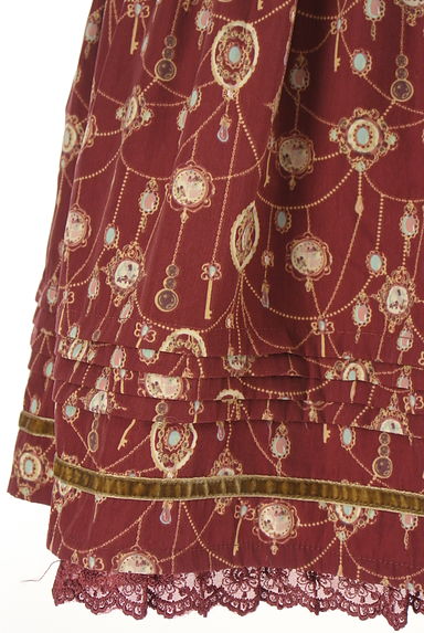 axes femme（アクシーズファム）の古着「裾レースティアードフレアミニスカート（ミニスカート）」大画像５へ