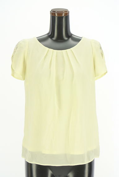 PROPORTION BODY DRESSING（プロポーションボディドレッシング）の古着「刺繍入りシアー袖シフォンブラウス（カットソー・プルオーバー）」大画像１へ