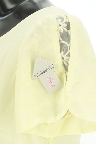 PROPORTION BODY DRESSING（プロポーションボディドレッシング）の古着「刺繍入りシアー袖シフォンブラウス（カットソー・プルオーバー）」大画像５へ