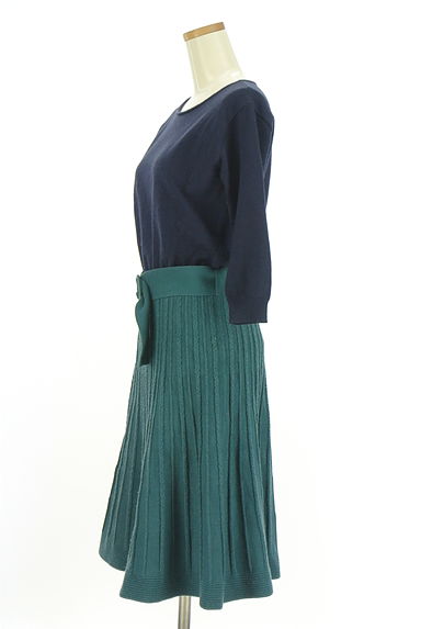 Apuweiser riche（アプワイザーリッシェ）の古着「バイカラーニットワンピース（ワンピース・チュニック）」大画像３へ