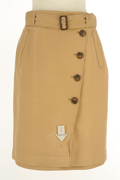 クリックで大画像表示 Apuweiser riche(アプワイザーリッシェ)の古着「ベルト付きリバーシブル膝上タイトスカート(スカート)」大画像3へ