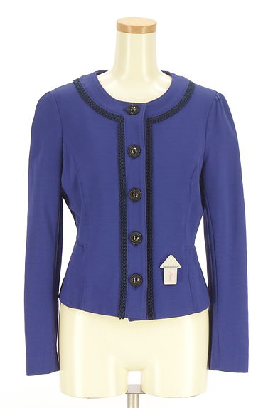 クリックで大画像表示 kay me(ケイミー)の古着「ノーカラーストレッチジャケット(ジャケット)」大画像4へ