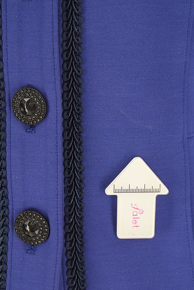 クリックで大画像表示 kay me(ケイミー)の古着「ノーカラーストレッチジャケット(ジャケット)」大画像5へ