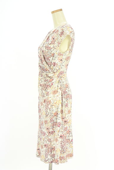 クリックで大画像表示 kay me(ケイミー)の古着「フレンチスリーブ花柄ワンピース(ワンピース・チュニック)」大画像3へ