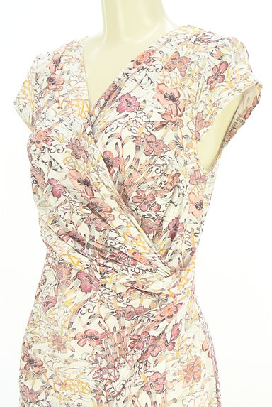 クリックで大画像表示 kay me(ケイミー)の古着「フレンチスリーブ花柄ワンピース(ワンピース・チュニック)」大画像4へ