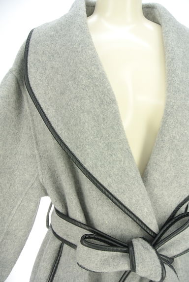 Mystrada（マイストラーダ）の古着「レザーパイピングウールショートコート（コート）」大画像４へ