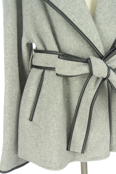 Mystrada（マイストラーダ）の古着「レザーパイピングウールショートコート（コート）」大画像５へ