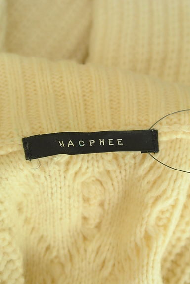 TOMORROWLAND（トゥモローランド）の古着「MACPHEE ハーフジップアランケーブルニットトップス（セーター）」大画像６へ